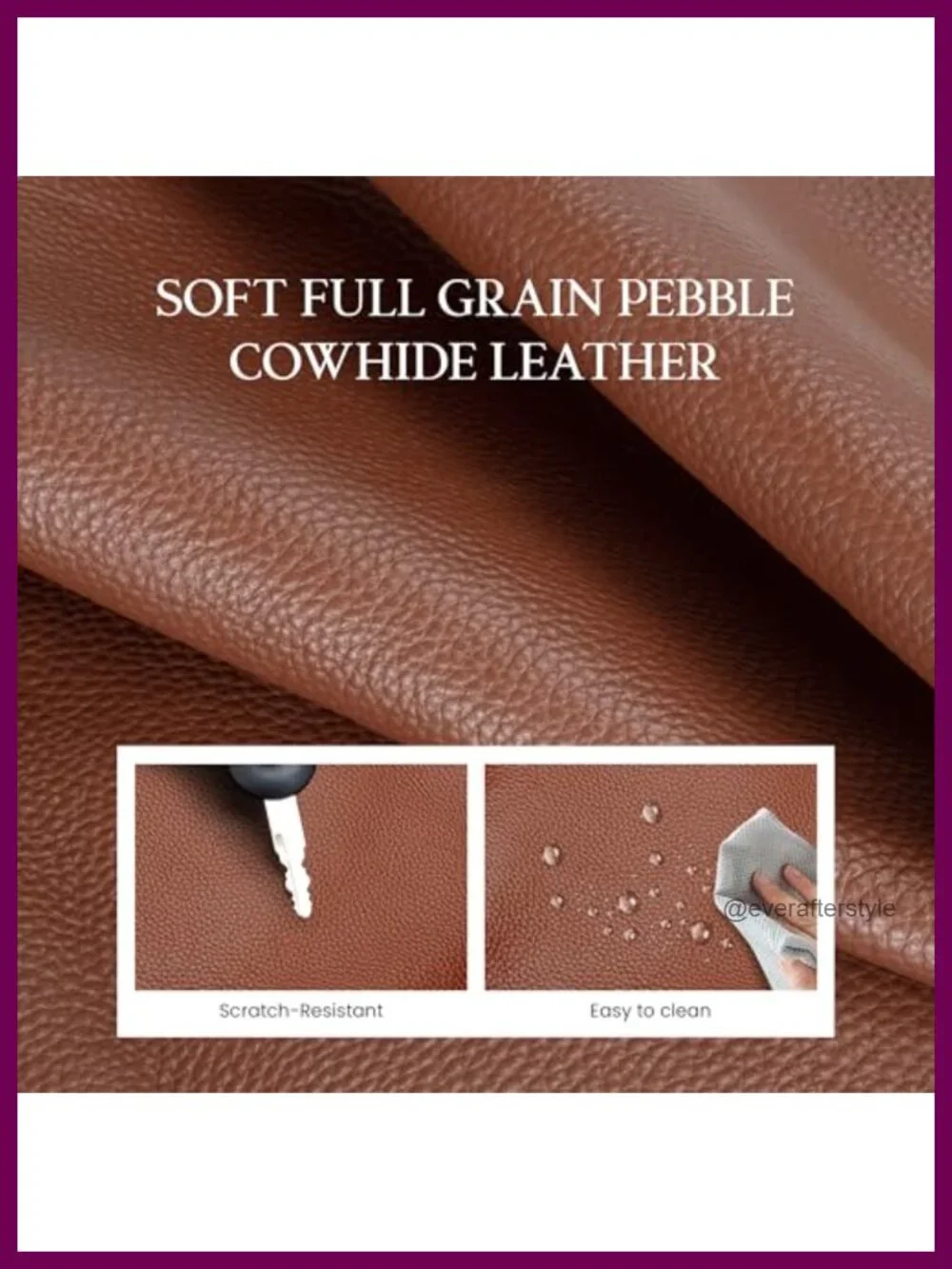 Genuine Leather Crossbody Bag with RFID Wallet, Adjustable Strap, Travel Purse
